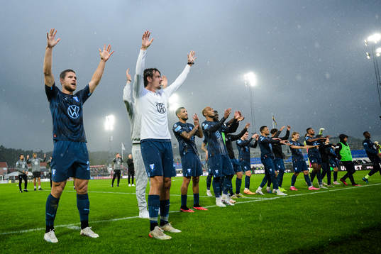 Malmö FFs spelare jublar