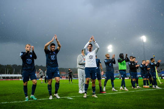 Malmö FFs spelare jublar