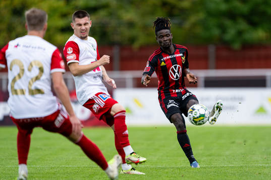 under fotbollsmatchen i Superettan mellan Skövde AIK och