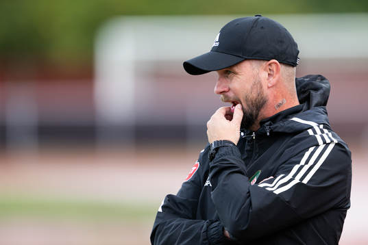 Skövde AIKs tränare Tobias Linderoth