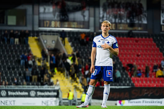 IFK Norrköpings Isak Andri Sigurgeirsson deppar