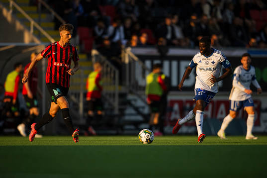 Brommapojkarnas Samuel Leach Holm och IFK Norrköpings Maic