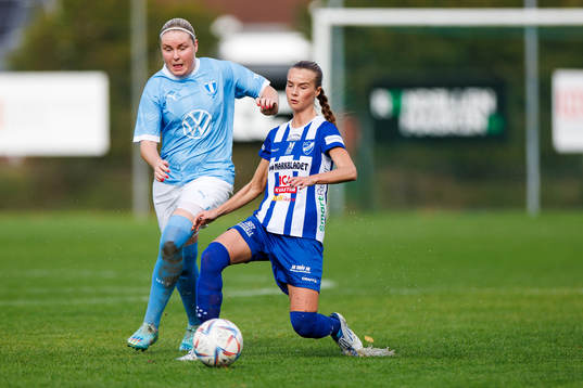 Malmö FFs Rebecka Holm och Örbys Annika Jonsson
