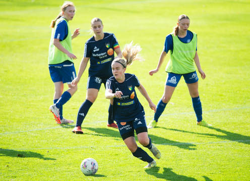 i matchen i division 3 Skåne Norra för damer mellan FC