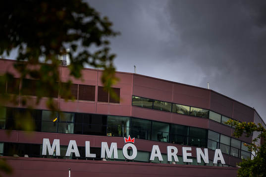 Exteriör över Malmö Arena