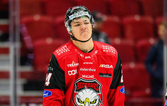Malmö Redhawks Anton Wahlberg deppar