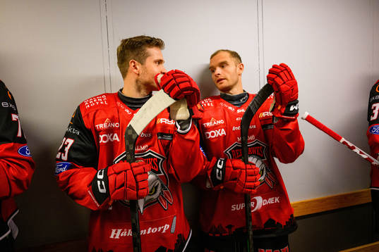Malmö Redhawks Christoffer Forsberg och Johan Olofsson