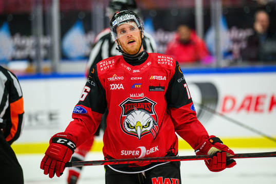 Malmö Redhawks Matias Lassen deppar