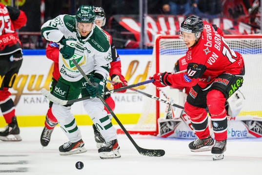 Färjestads Joel Kellman och Malmö Redhawks William Von