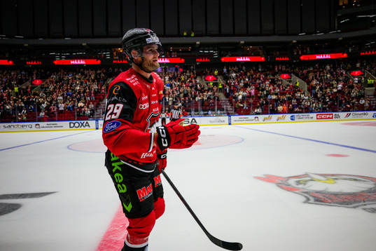 Malmö Redhawks Kim Rosdahl jublar