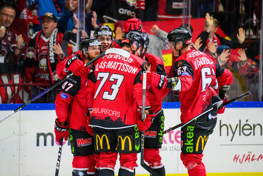 Malmö Redhawks Kim Rosdahl jublar