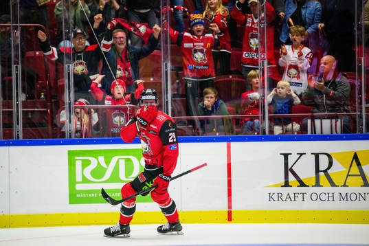 Malmö Redhawks Kim Rosdahl jublar
