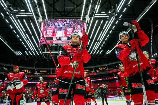 Malmö Redhawks spelare tackar publiken