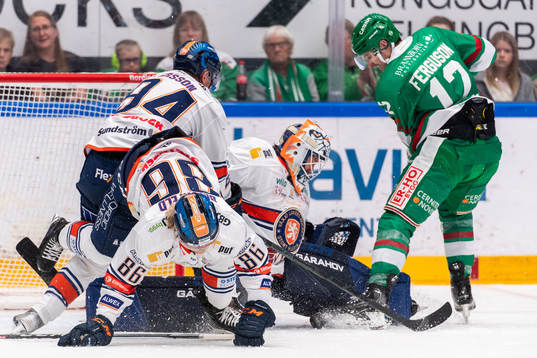 Växjös Joachim Blichfeld, Joel Persson och målvakt Emil