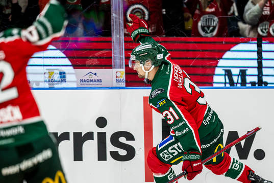 Frölundas Nicklas Lasu jublar