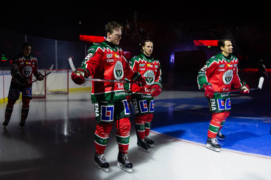 Frölundas Carl Klingberg, Erik Thorell  och Linus Nässen