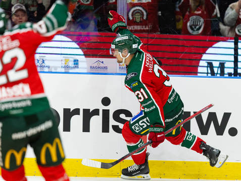 Frölundas Nicklas Lasu jublar