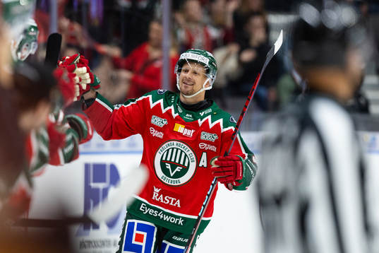 Frölundas Nicklas Lasu jublar