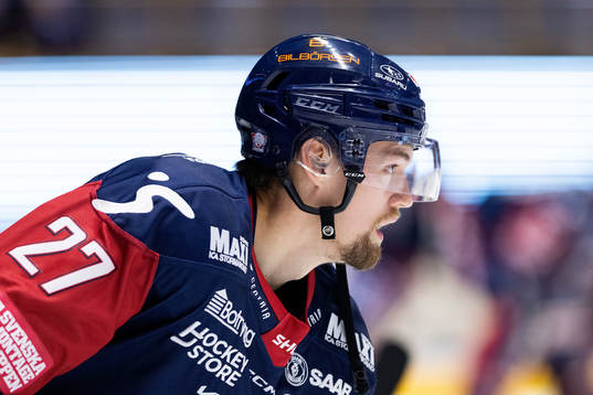 Linköpings William Worge Kreü på uppvärmningen