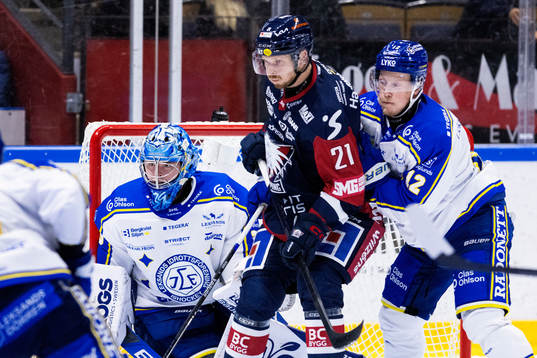 Leksands målvakt Filip Larsson, Linköpings Christoffer