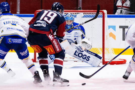 Leksands målvakt Filip Larsson