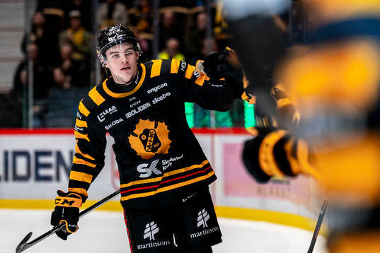 Skellefteås Axel Sandin-Pellikka jublar