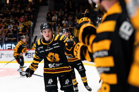 Skellefteås Axel Sandin-Pellikka jublar