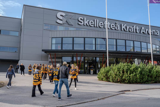 Skellefteå Kraft Arena före  ishockeymatchen i SHL mellan