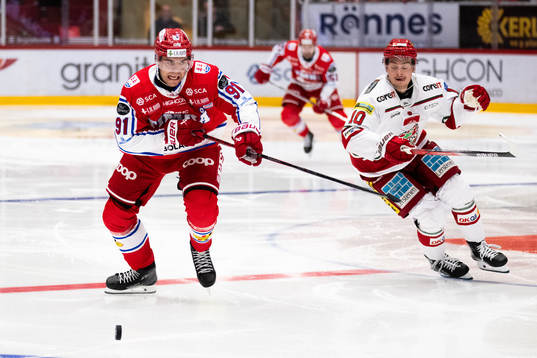 Timrås Magnus Pääjärvi och MoDos Sampo Ranta