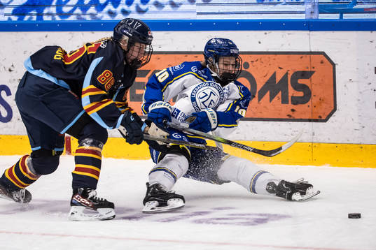 Djurgårdens Selma Tyreskog och Leksands Tilde Sundnäs