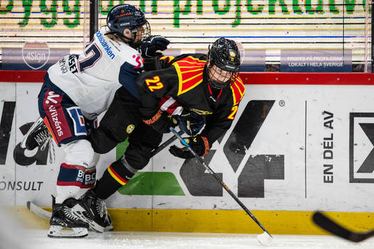 Linköpings Ingrid Morset och Brynäs Hanna Thuvik