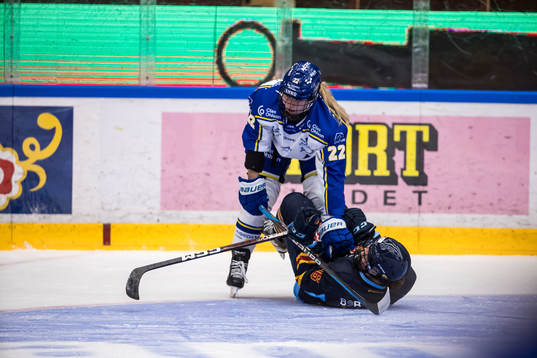 Leksands Agata Sarnovska och Djurgårdens Madeline Posick