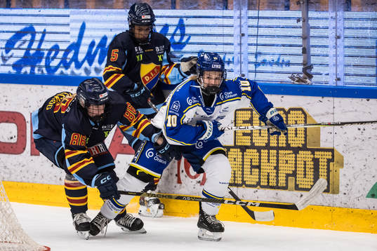 Djurgårdens Selma Tyreskog och Leksands Tilde Sundnäs