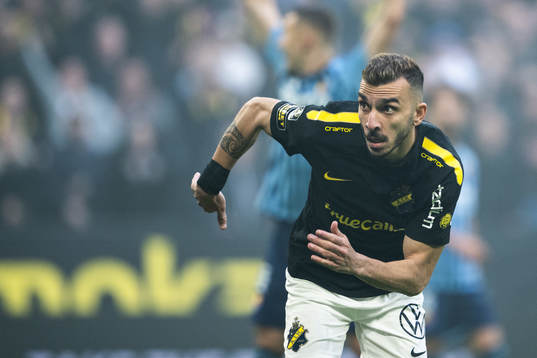 AIKs Ioannis Pittas jublar
