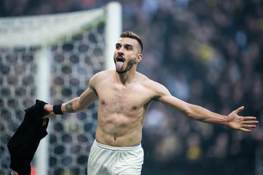 AIKs Ioannis Pittas jublar