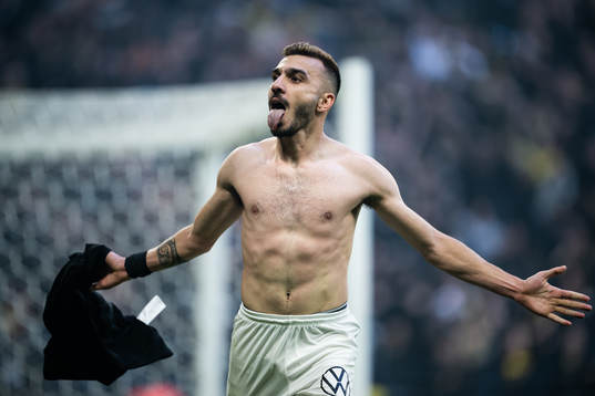 under fotbollsmatchen i Allsvenskan mellan AIK och