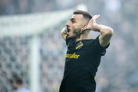 AIKs Ioannis Pittas jublar