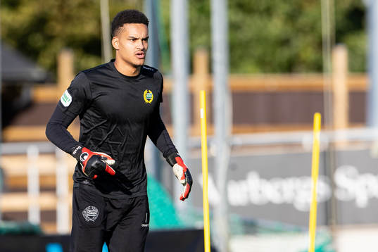Hammarbys målvakt Oliver Dovin