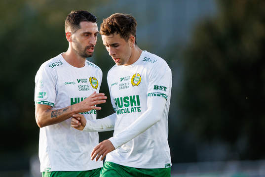 Hammarbys Nahir Besara och Marc Llinares Barragan