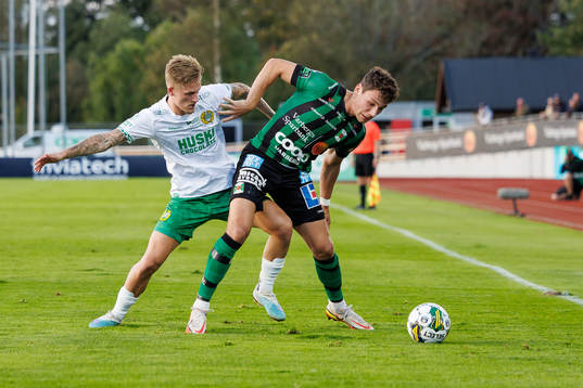 Hammarbys Fredrik Hammar och Varbergs Mads Borchers