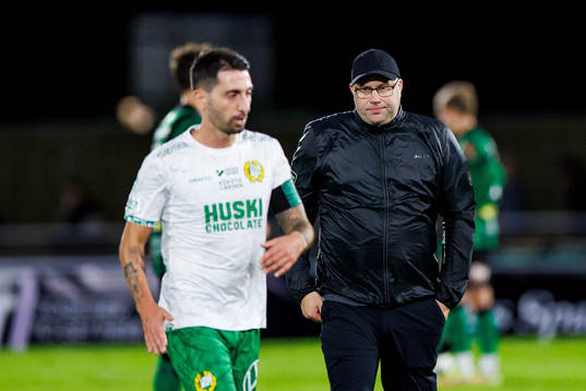Varbergs tränare Martin Skogman deppar