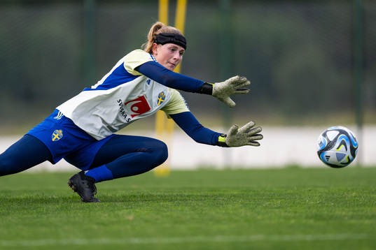 Goalkeeper Tove Enblom of the Swedish women’s National