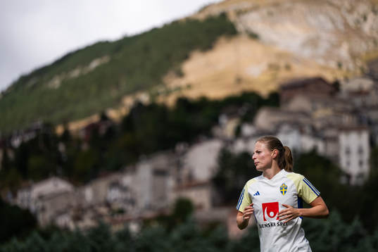 Anna Anvegård of the Swedish women’s National fotboll