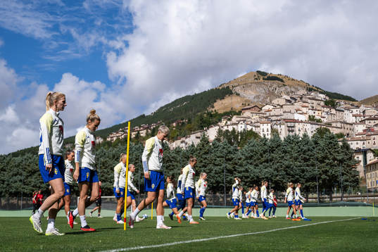 Players of the Swedish women’s National fotboll team