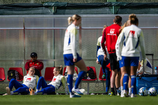 Jonna Andersson and Elin Rubensson of the Swedish women’s