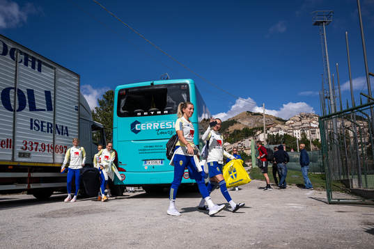 Linda Sembrant and Kosovare Asllani of the Swedish