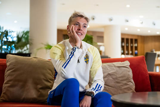 Lina Hurtig of the Swedish women's national football team