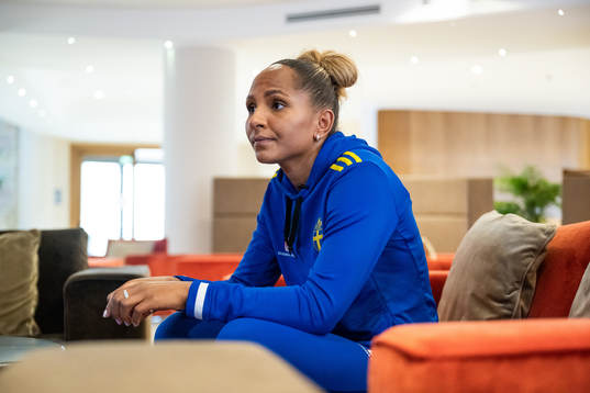 Madelen Janogy of the Swedish women's national football
