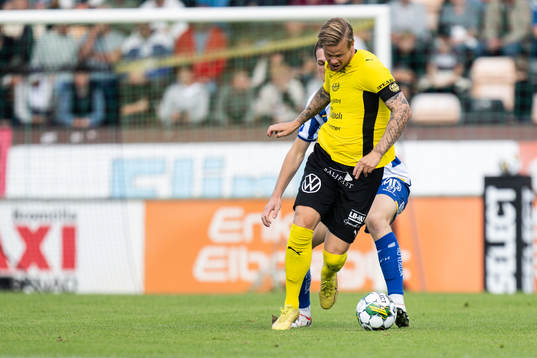 Mjällbys David Löfquist och IFK Göteborgs Adam Carlén