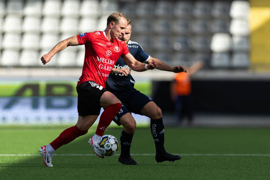 Trelleborgs Pierre Dahlin Larsen och Utsiktens Erik